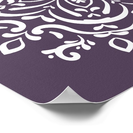 Plum Mandala Poster (Ecke)