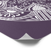 Plum Mandala Poster (Ecke)