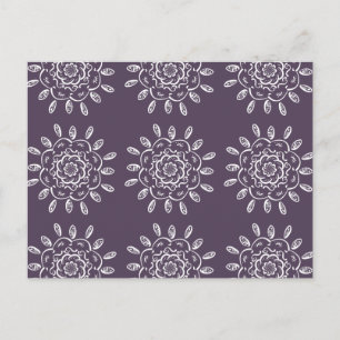 Plum Mandala Postkarte