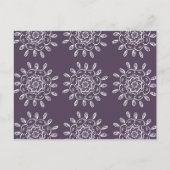 Plum Mandala Postkarte (Vorderseite)