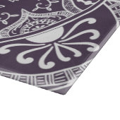 Plum Mandala Schneidebrett (Ecke)