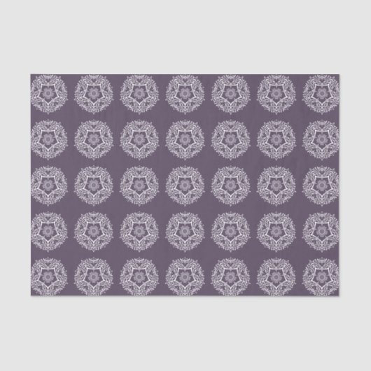 Plum Mandala Seidenpapier (Vorderseite)