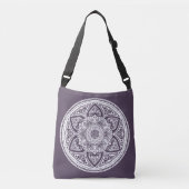Plum Mandala Tragetaschen Mit Langen Trägern (Vorderseite)