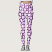 Plum Mauve Celestial Hearts Valentine Gift Leggings (Vorderseite)