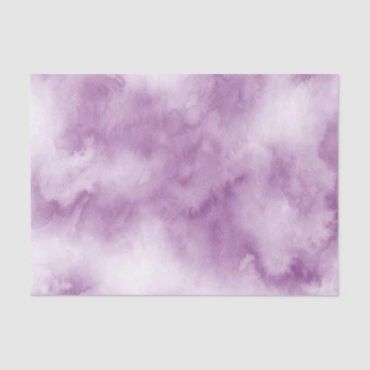 Plum Mauve Watercolor Abstrakt Seidenpapier (Vorderseite)