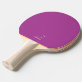 Plum Mit Monogramm Ping Pong Paddle Tischtennis Schläger (Vorderseite)