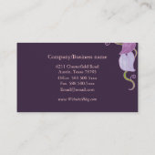 Plum Morning Glory Interior Design Visitenkarte (Rückseite)