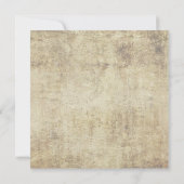 Plum New Life Vintage Hochzeit Einladung (Rückseite)