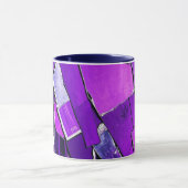 Plum Noir Glitch Glam Metallic Texture Tasse (Zentrum)