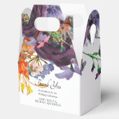 Plum Orange Floral Personalisiert Klein Geschenkschachtel (Geöffnet)