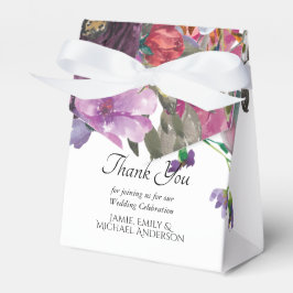 Plum Orange Floral Personalisiert Small Favor Box Geschenkschachtel