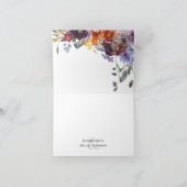 Plum Orange Personalisierte Tischnummer (Innenseite)