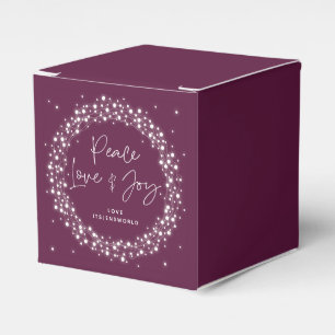Plum Peace Liebe+Joy Weihnachts-Funkeln Geschenkschachtel