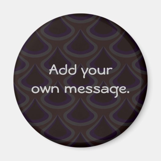 Plum Peacock Drops Magnet (Vorne)