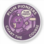 Plum Perfect Explorer Navigation Aufkleber (Vorderseite)