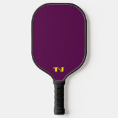 Plum Personalisiert Mit Monogramm Pickleball Schläger (Vorderseite)