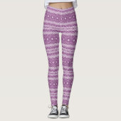 Plum Petal Mandala Symphony Leggings (Vorderseite)