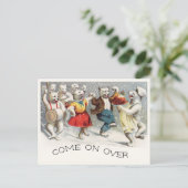 Plum Pudding Jig Postkarte (Stehend Vorderseite)