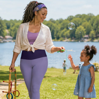 "PLUM PURRFECT" PERSONALISIEREN SIE HIGH-WAIST CAPRI LEGGINGS