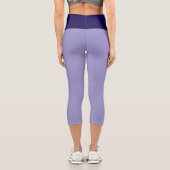 "PLUM PURRFRCT" Custom High-Waisted Capri Pants Leggings (Rückseite)