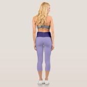 "PLUM PURRFRCT" Custom High-Waisted Capri Pants Leggings (Rückseite)