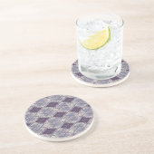 PLUM RAUTE STRICK Runder Sandstein Untersetzer (Seite)