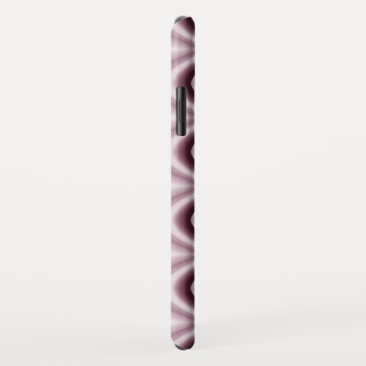 Plum Red Diamond Pattern Case-Mate iPhone Hülle (Hinten/Rechts)