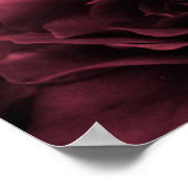 Plum Red Nah Up a Double Begonia Poster (Ecke)