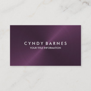 Plum Sheen Business Card Visitenkarte