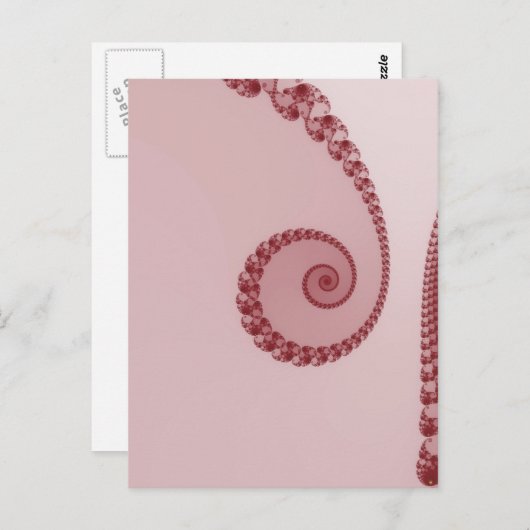 Plum Simple Spiralpostkarte Postkarte (Vorne/Hinten)