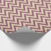 Plum Spice Moods Chevrons Geschenkpapier (Ecke)