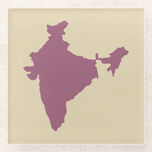 Plum Spice Moods Indien Glasuntersetzer (Vorderseite)