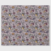 Plum Spooky Enchanted Hummingbird Garden Geschenkpapier (Flach)