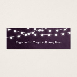 Plum String Lights Hochzeitkarte