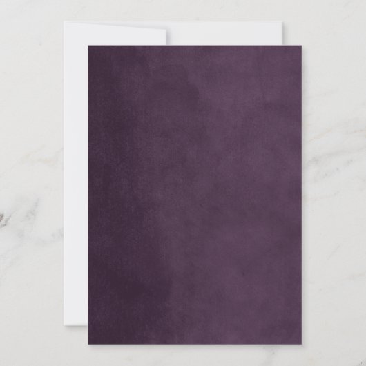 Plum String Lights Housewarming-Party Einladung (Rückseite)