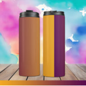 Plum Sunset Elegant Plum Orange Gradient Tumbler Thermosbecher