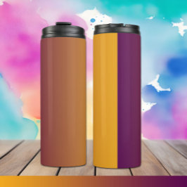 Plum Sunset Elegant Plum Orange Gradient Tumbler Thermosbecher