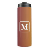 Plum Sunset - Monogramm Gradient Thermosbecher (Vorderseite)