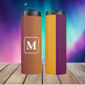 Plum Sunset - Monogramm Gradient Thermosbecher