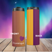 Plum Sunset - strahlend mit Herz Thermosbecher