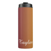 Plum Sunset - Temperaturwechselnder Name Thermosbecher (Vorderseite)