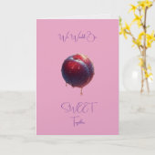 Plum Sweet Valentines Karte (Gelbe Blume)