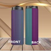Plum Tranquility - Eleganter Pum Gradient Tumbler Thermosbecher