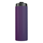 Plum Twilight - Elegante Pum Blue Gradient Tumbler Thermosbecher (Vorderseite)
