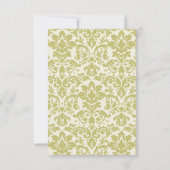 PLUM UND LIMONER DAMASK | HOCHZEIT RSVP KARTE (Rückseite)
