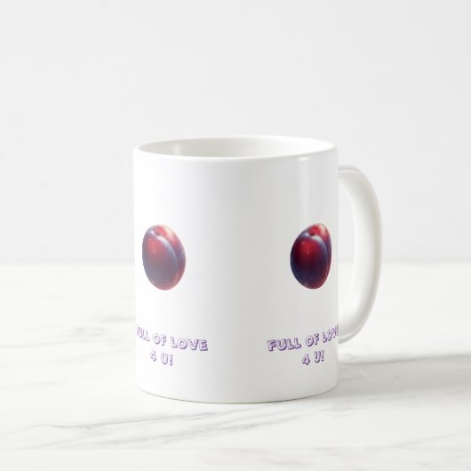 Plum Valentines Kaffeetasse (VorderseiteRechts)
