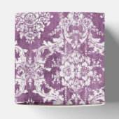 Plum Vintag Damask Muster und Name Geschenkschachtel (Oben)