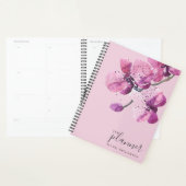 Plum Watercolor Orchids Planner Planer (Anzeige)