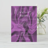 Plum Wedding Registry Einladung (Stehend Vorderseite)