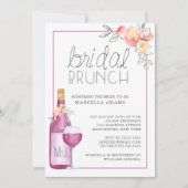 Plum Wine Bridal Brunch Einladung (Vorderseite)